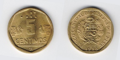 5 céntimos 1998