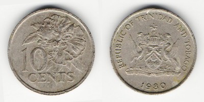 10 центов 1980 года