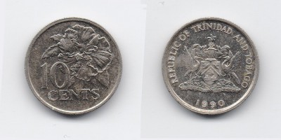 10 центов 1990 года