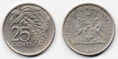25 центов 1998 года