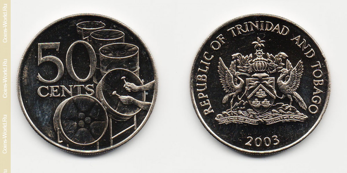 50 centavos 2003, Trinidad y Tobago