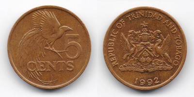 5 центов 1992 года