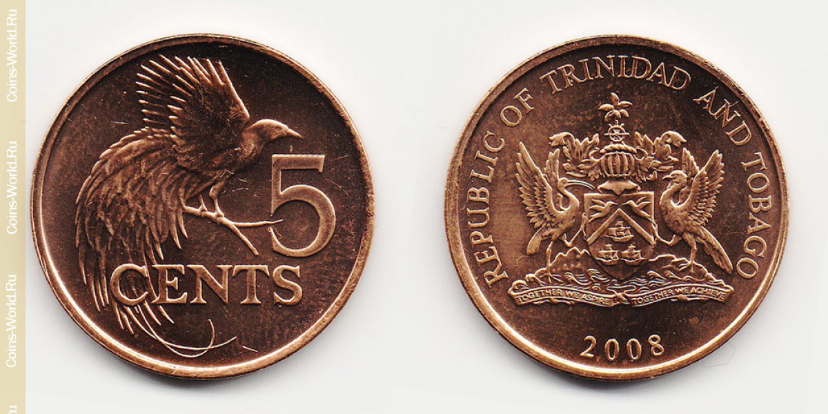 5 cêntimos 2008, Trindade e Tobago