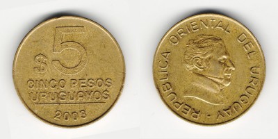 5 pesos 2003
