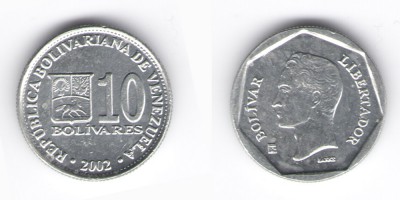 10 Bolivares 2002
