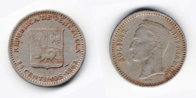 25 céntimos 1965