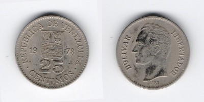 25 céntimos 1978