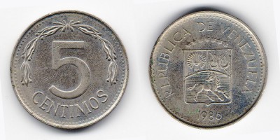 5 céntimos 1986