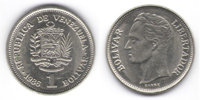 1 bolívar 1986