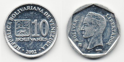 10 bolívares 2002