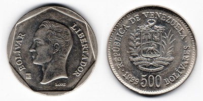 500 bolívares 1999