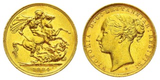 1 pound (sovereign) 1884