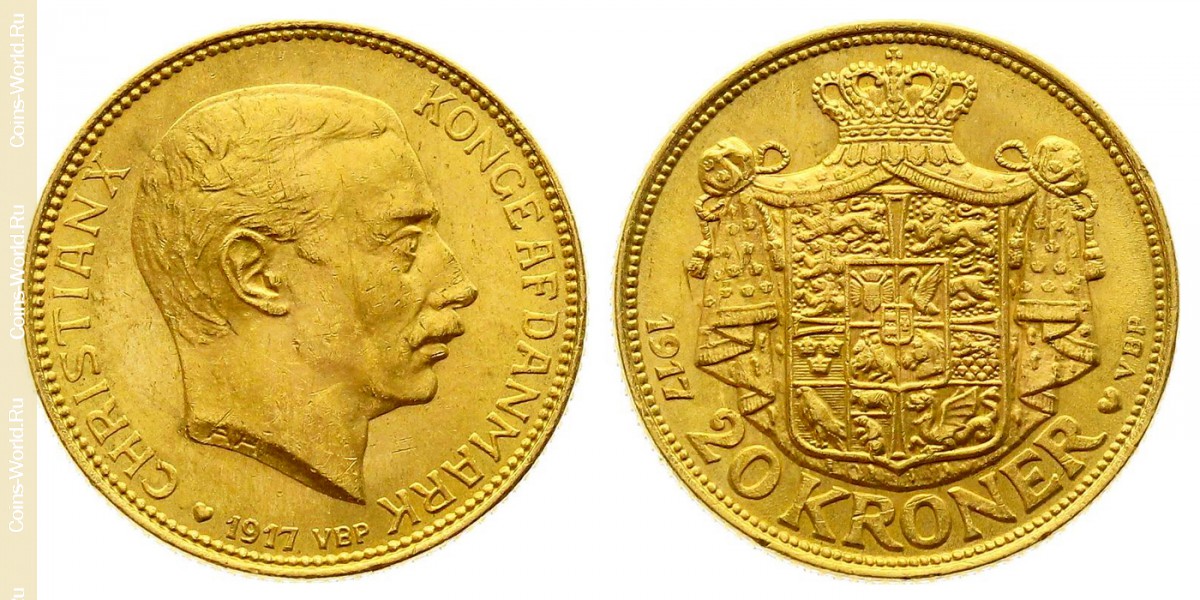 20 kroner 1917, Denmark