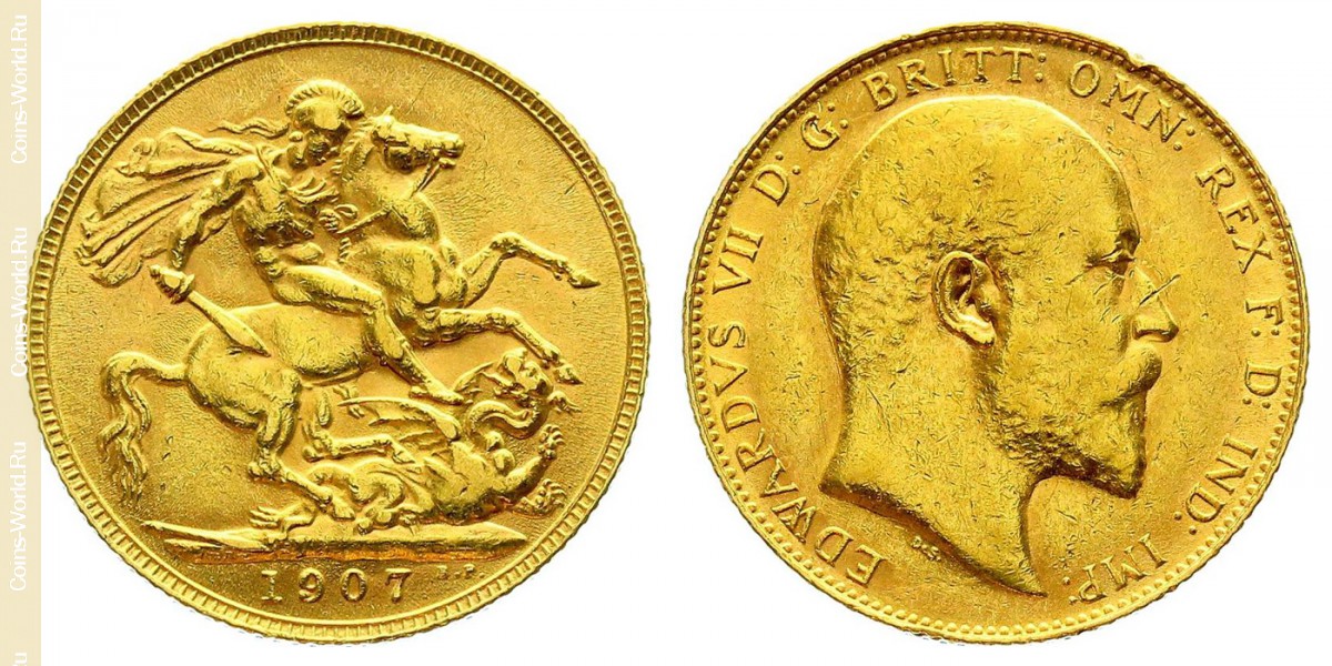 1 pound (sovereign) 1907, United Kingdom