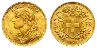 20 франков 1935 года L