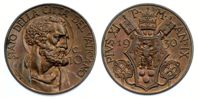 10 centesimi 1930