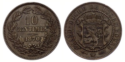 10 сантимов 1870 года