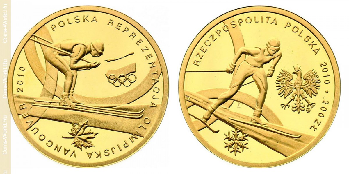 200 zlotych 2010, Equipa Olímpica polaca - Vancouver 2010, Polônia 