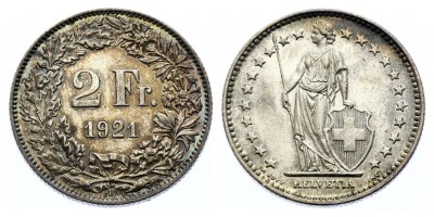 2 francos 1921