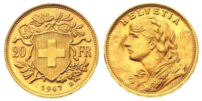 20 франков 1947 года