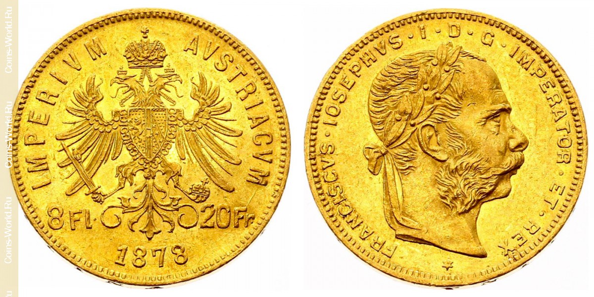8 Florin 1878, Österreich 
