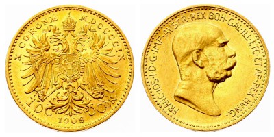 10 coronas 1909
