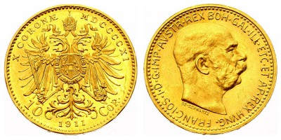 10 крон 1911 года
