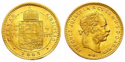 4 forint 1887