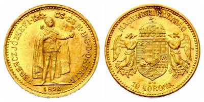 10 крон 1892 года