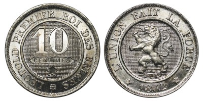 10 сантимов 1862 года