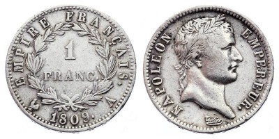 1 франк 1809 года