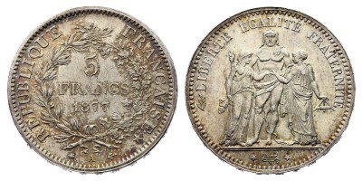 5 франков 1877 года A