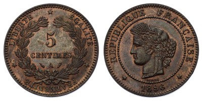 5 céntimos 1896