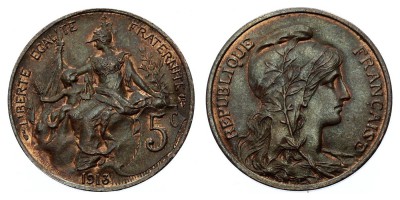 5 céntimos 1913