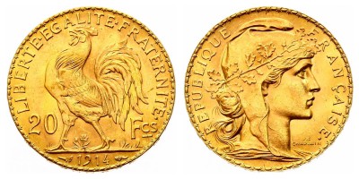 20 francos 1914
