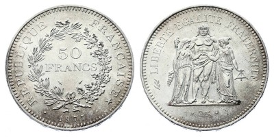 50 франков 1977 года