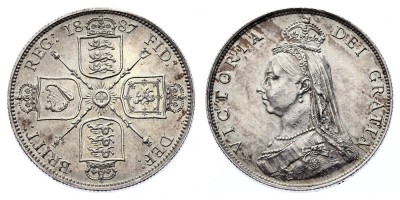 2 shillings (florin) 1887