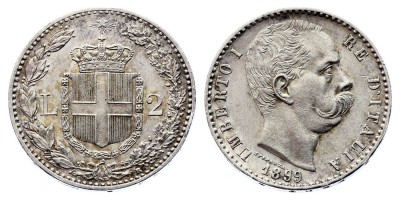 2 lire 1899