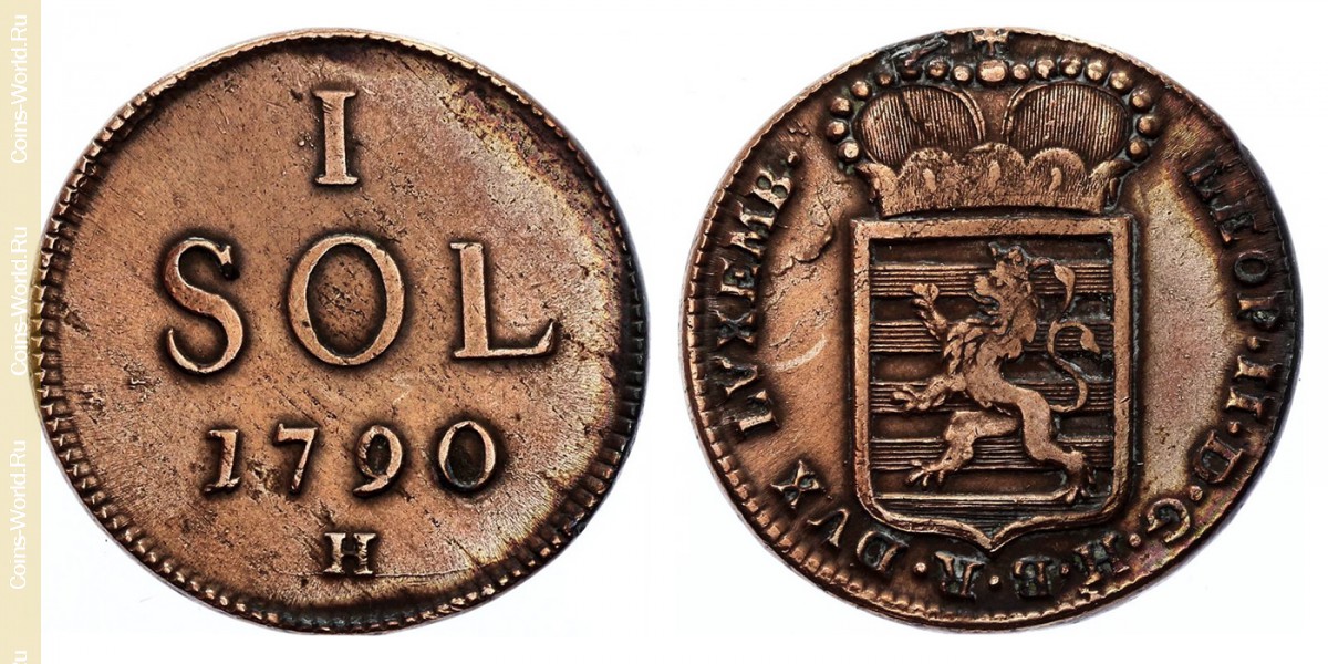 1 sol 1790, Luxembourg