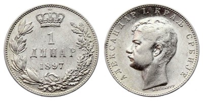 1 динар 1897 года