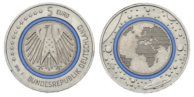 5 euros 2016 F