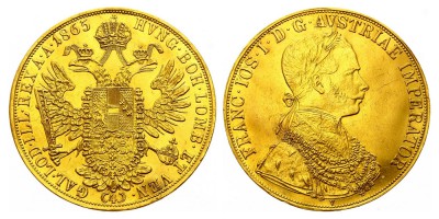 4 ducados 1865 V