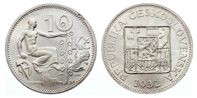 10 крон 1932 года