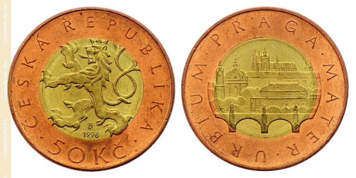 50 coronas 1996, República Checa