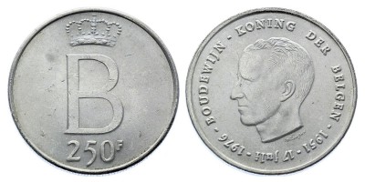 250 франков 1976 года