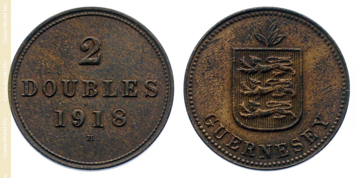 2 doubles 1918, Guernesey