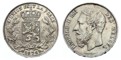 5 франков 1874 года