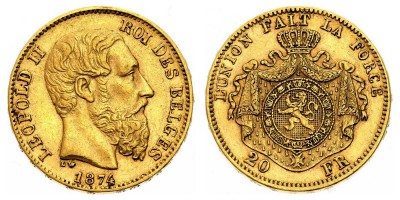 20 франков 1874 года