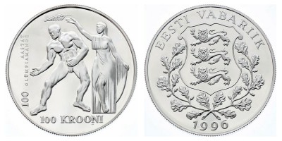 100 крон 1996 года