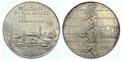 10 марок 1971 года